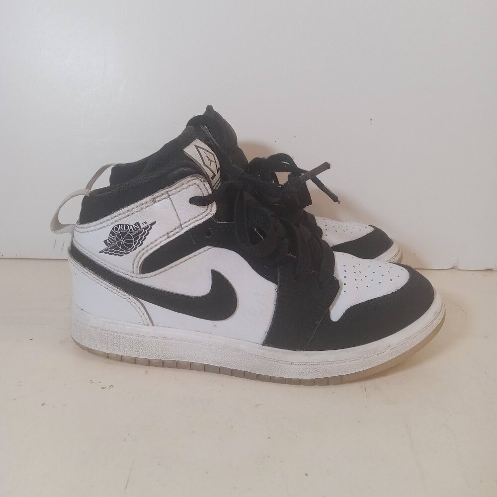 Nike Air Jordan 1 Mid SE Black White DN4323-100 Toddler Size 12C